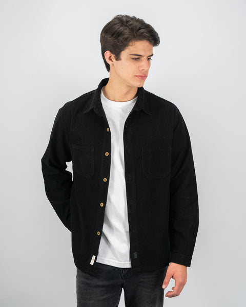 Corduroy Overshirt - Black