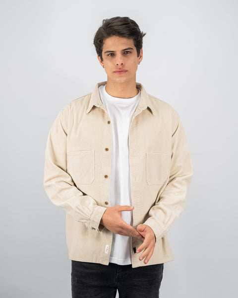 Corduroy Overshirt - Hueso