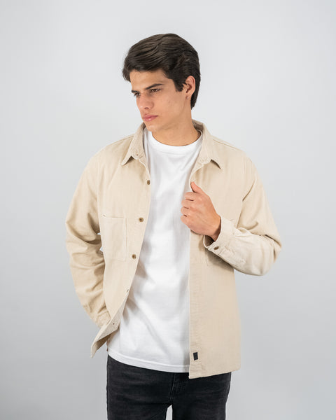 Corduroy Overshirt - Hueso
