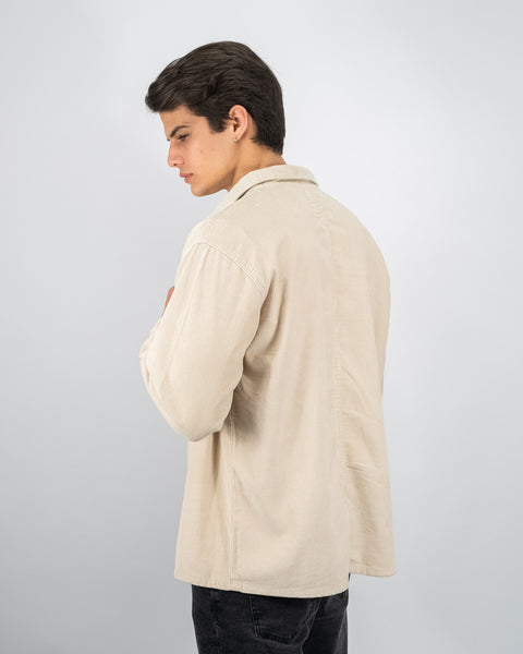 Corduroy Overshirt - Hueso