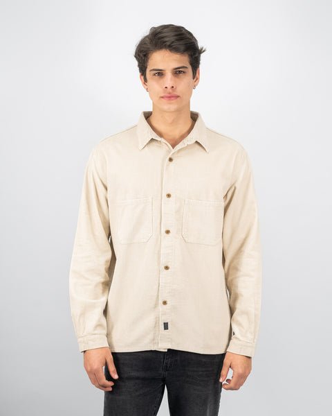 Corduroy Overshirt - Hueso