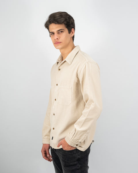 Corduroy Overshirt - Hueso