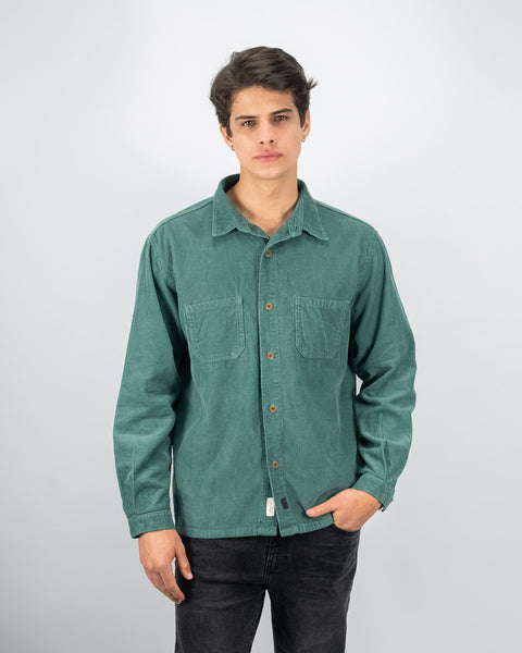 Corduroy Overshirt - Verde