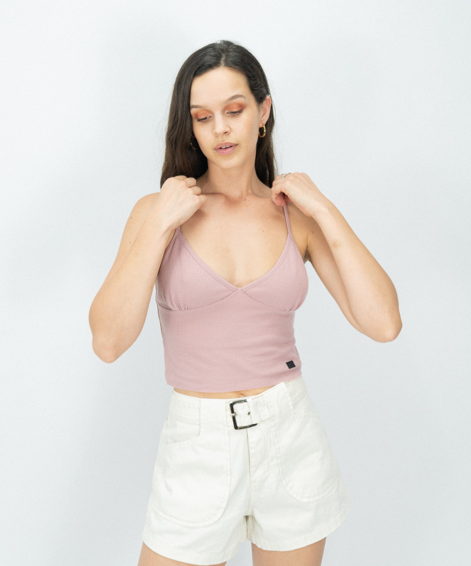 Cropped Waffer Top - Palo Rosa – Nuqa