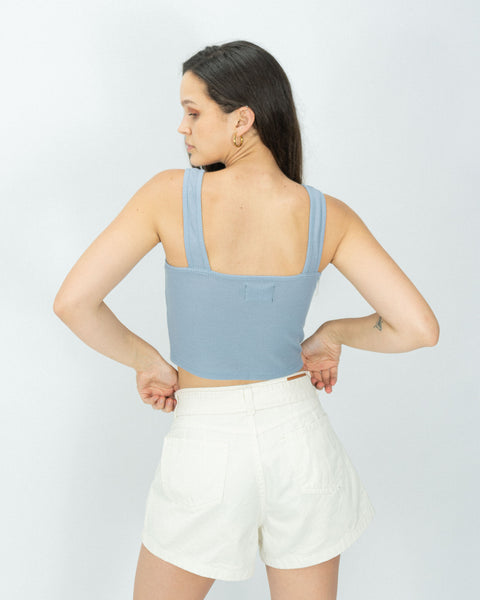 Slim V Waffer Top - Lavanda