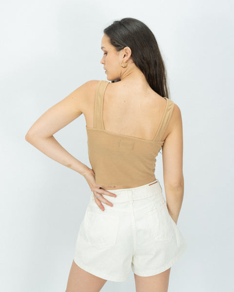 Slim V Waffer Top - Sand