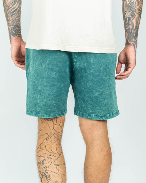 Short Terry Lavado Cromado - Turquesa