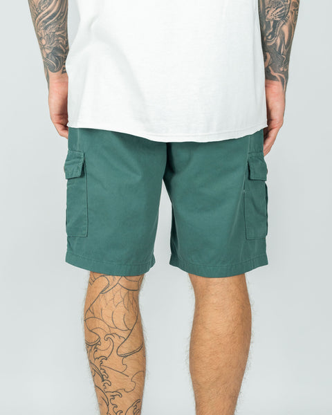 Washed Cargo Short - Green