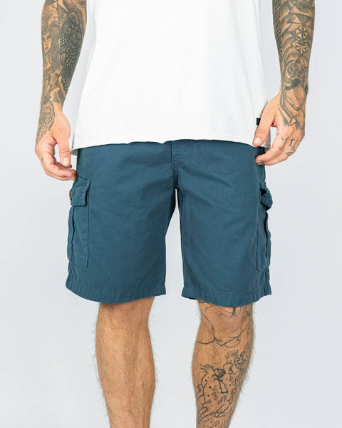 Washed Cargo Short - Acero