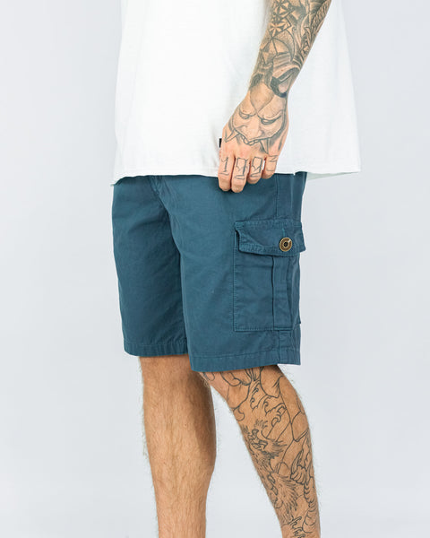 Washed Cargo Short - Acero
