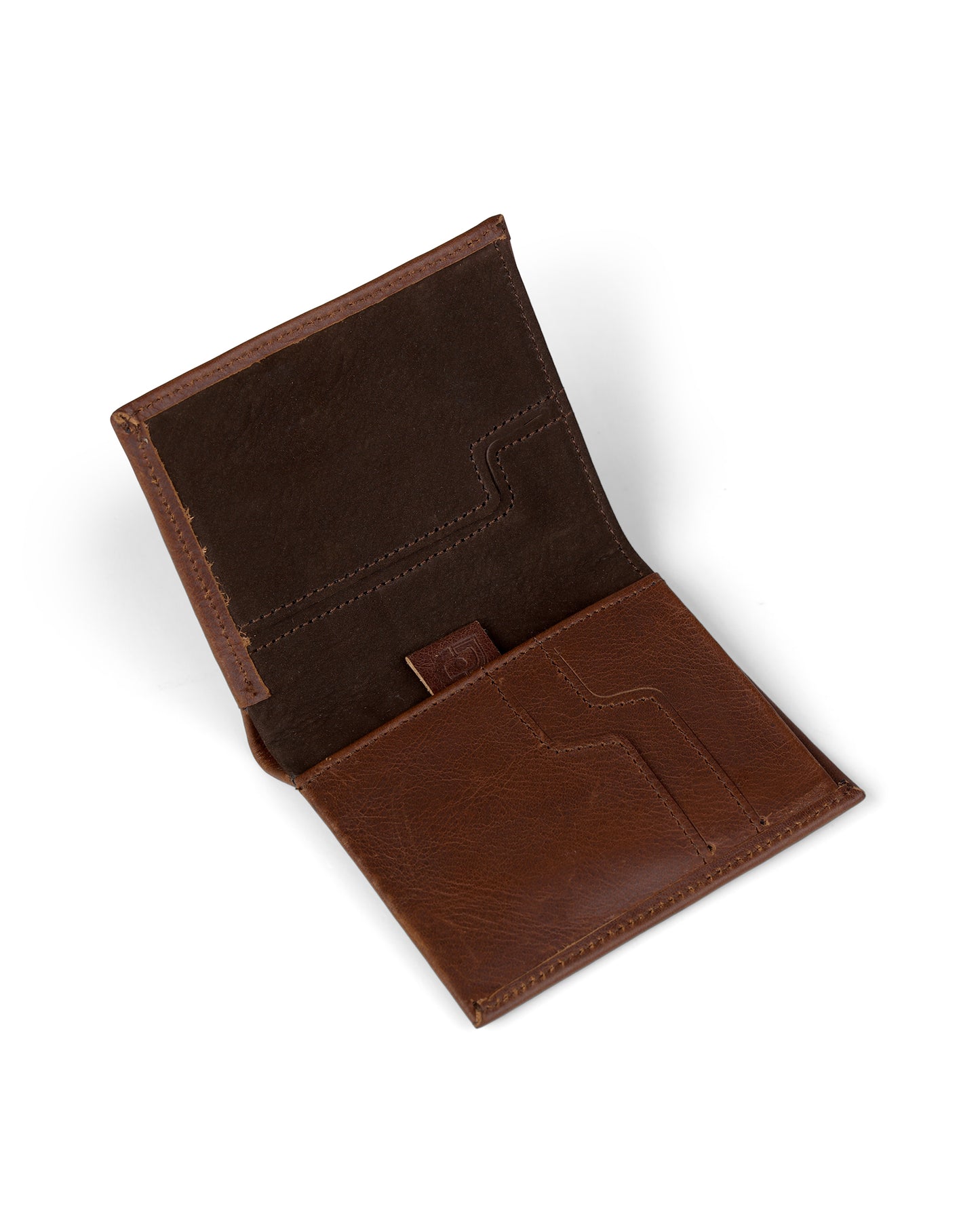 Slim Leather Wallet - Marrón Vintage/Marrón