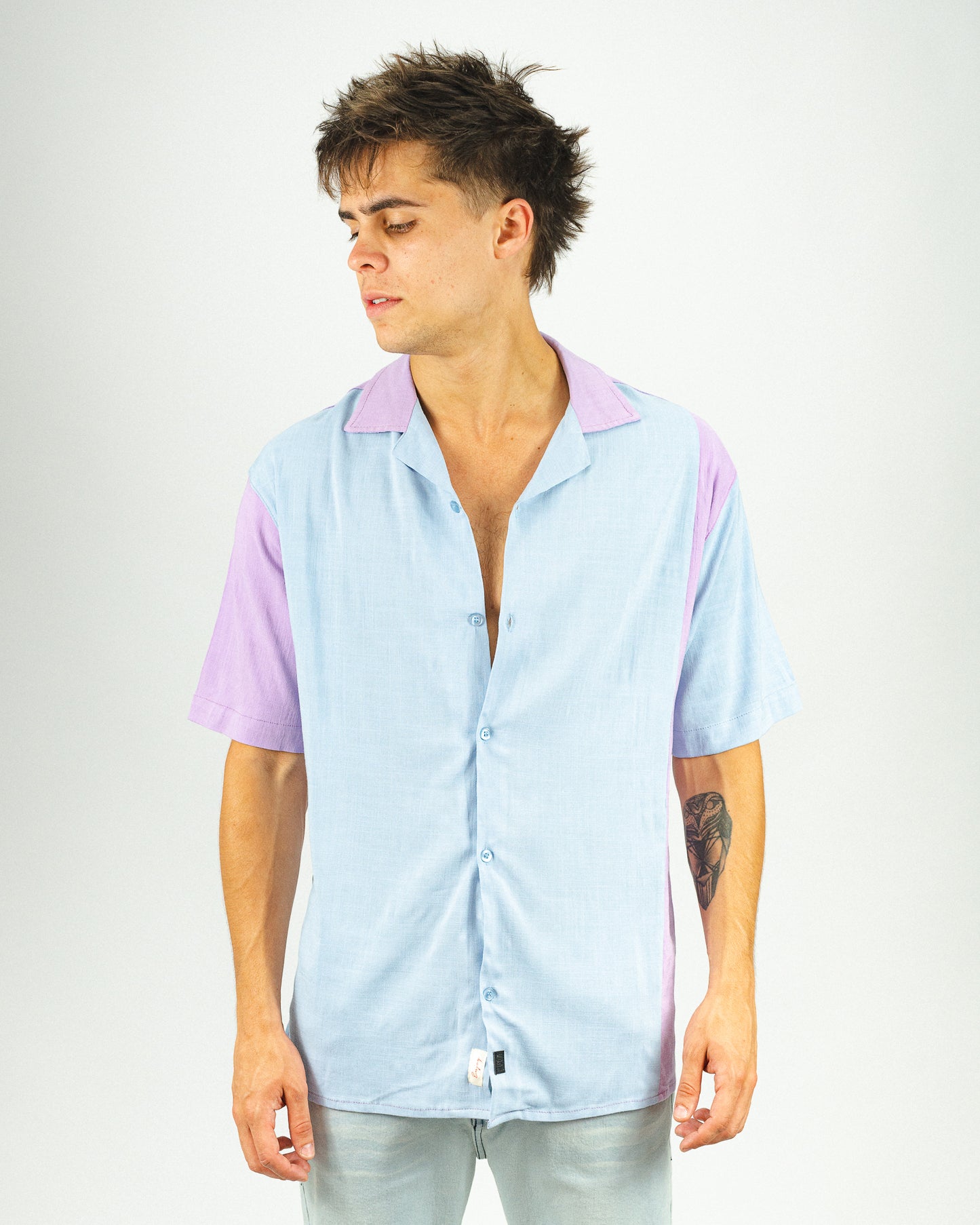Ibiza Linen Vintage Shirt - Cielo