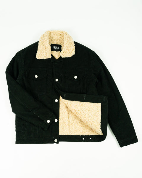 BB Cord Sherpa Jacket - Negra