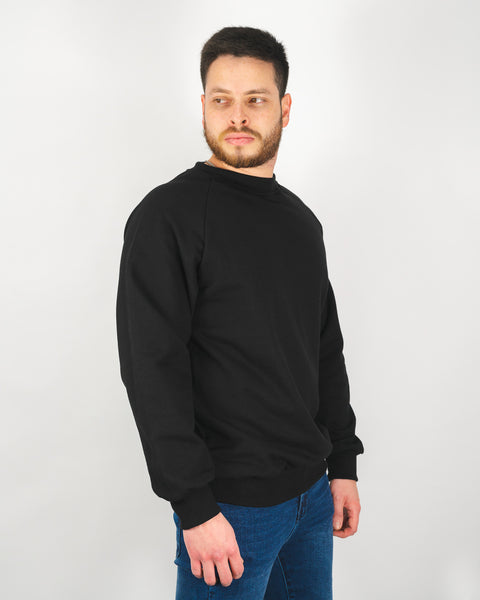 Essential Crew Neck Sweater - Negro