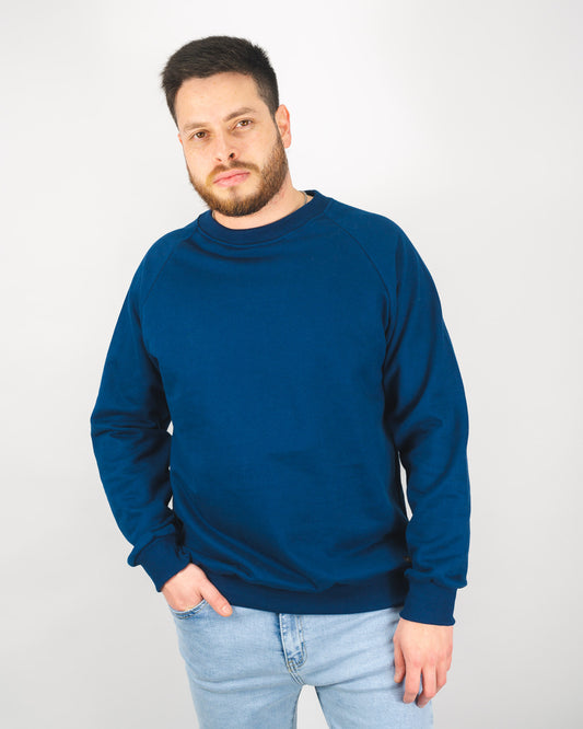 Essential Crew Neck Sweater - Azul