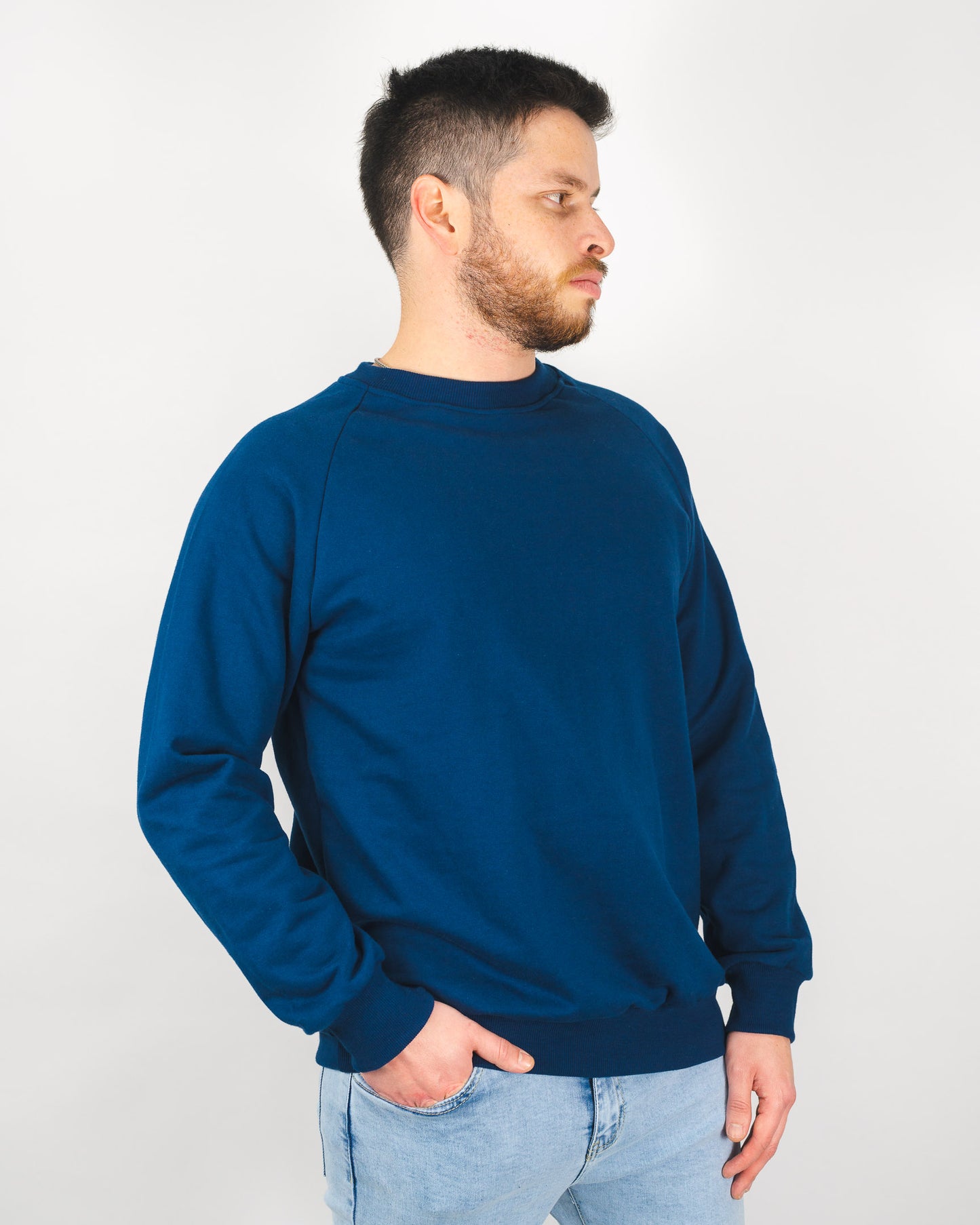 Essential Crew Neck Sweater - Azul