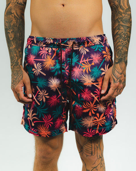 Quimera Palms Swimshort - Morado
