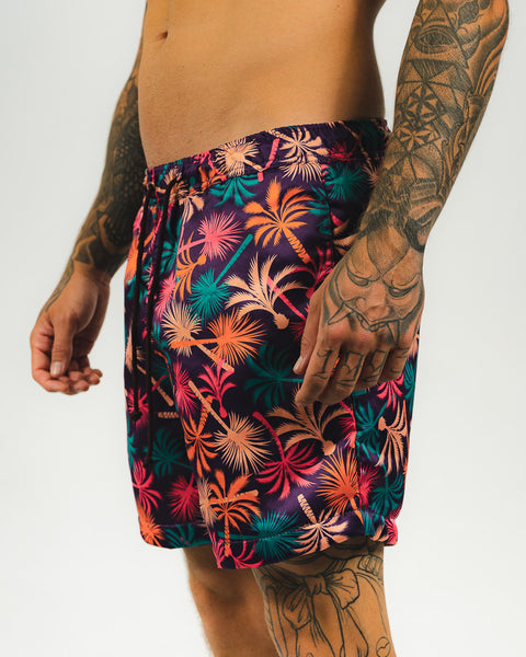 Quimera Palms Swimshort - Morado