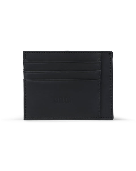 Compact Leather Cardholder - Black