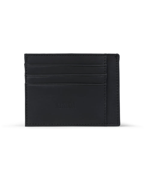 Compact Leather Cardholder - Negro